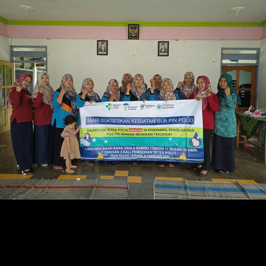 Imunisasi Polio di Desa Pagutan Kecamatan Arjosari Kabupaten Pacitan